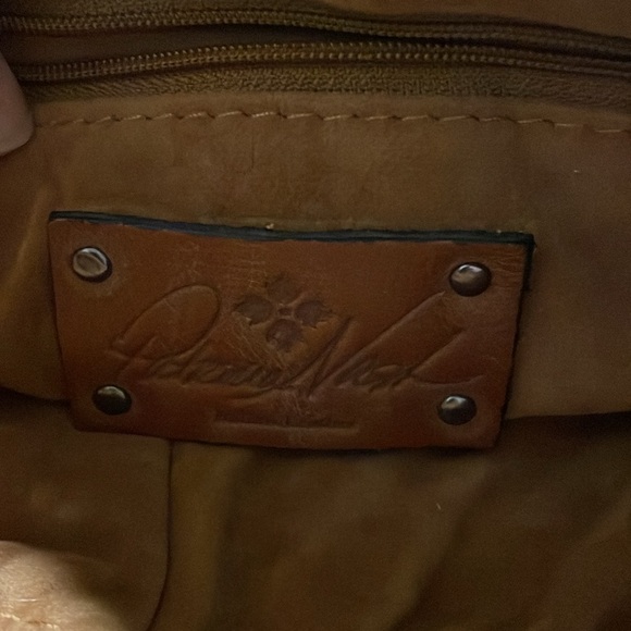 Patricia Nash Gray Lamb Fur Large Wrislet Handbag - Picture 3 of 7